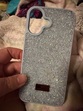 Swarovski Sparkle Protective Phone Case -Blue iPhone 16